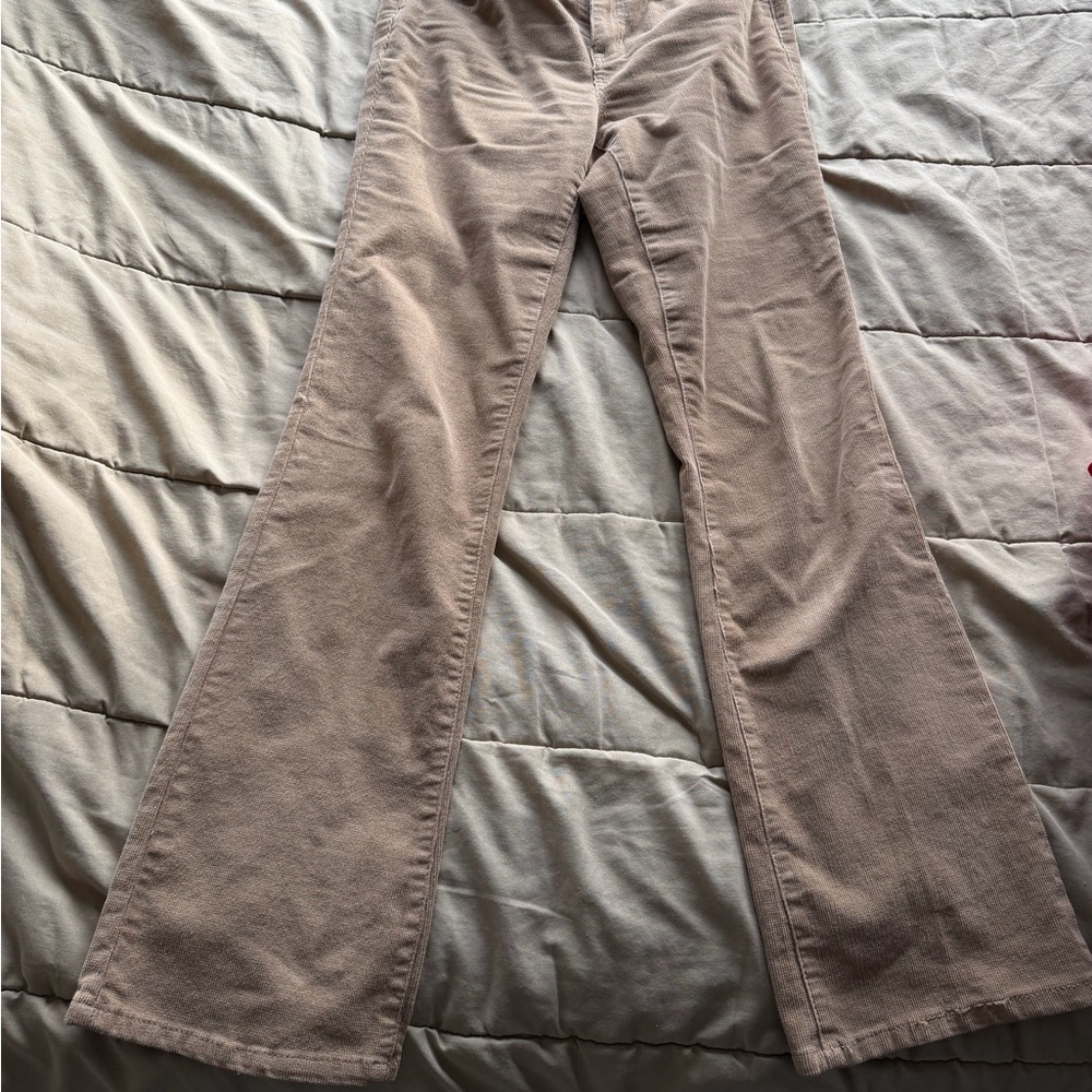 Jones New York Tan Corduroy Flared Pants / Trousers